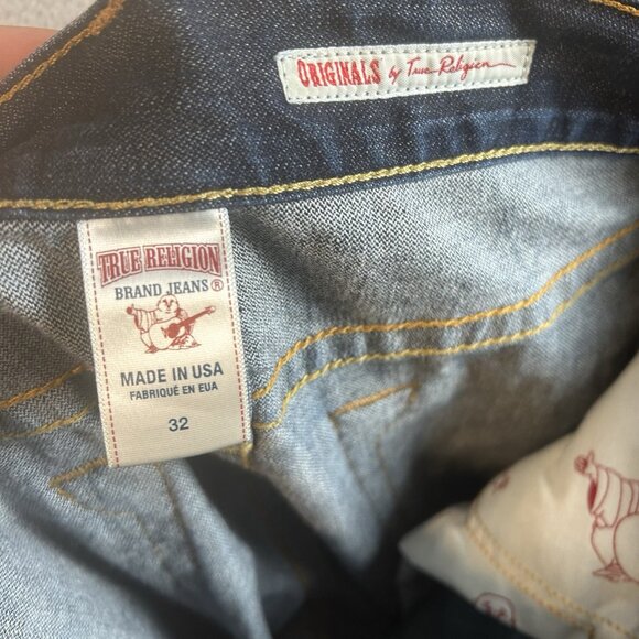 TRUE RELIGION ORIGINAL BOBBY Thick Stitching MADE In USA Y2K Size 32x34 - Picture 4 of 8